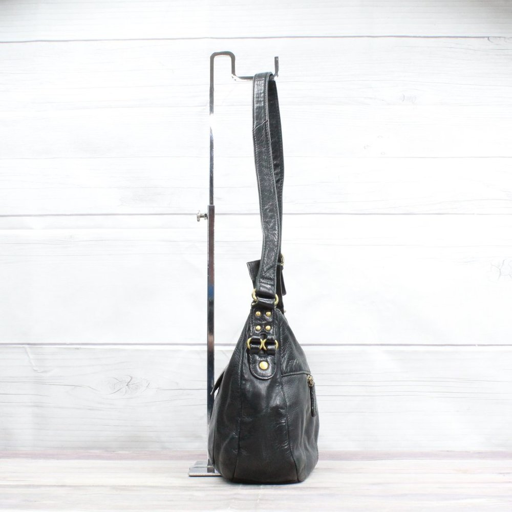 Stone Mountain Womens Black Nylon Shoulder Crossbody Bag - Picture 5 of 9